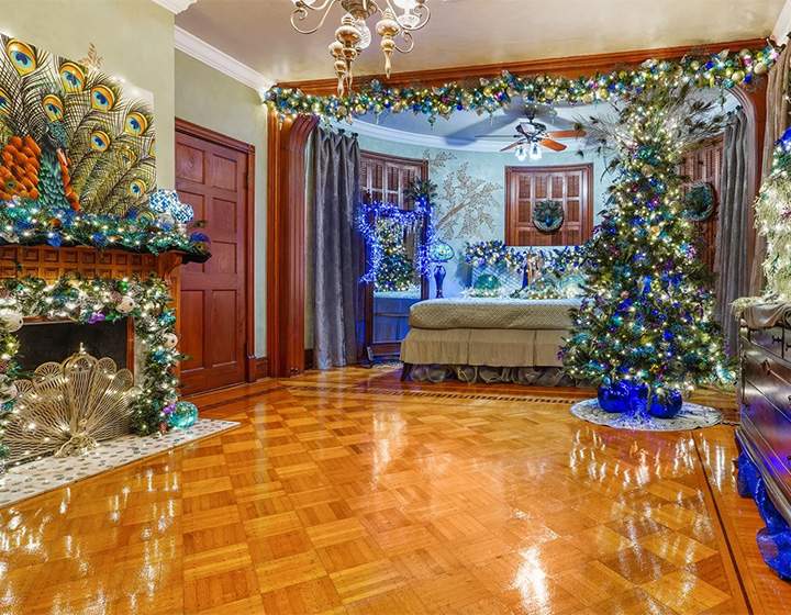Peacock Christmas decorations