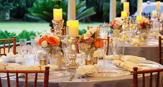 An anniversary celebration at the mansion