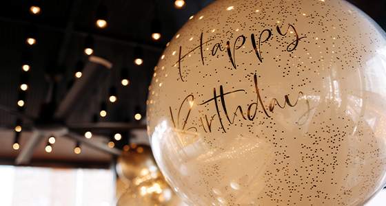 A birthday celebration at the mansion