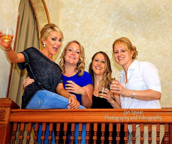 A bridal party at the Stetson Mansion
